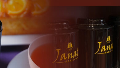 Cup of JANAT International’s Journey Tea Series Tea with global-inspired packaging