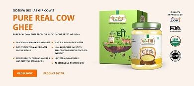 Traditional Ayurvedic Ghrita from Goseva made with A2 cow ghee and potent herbs.