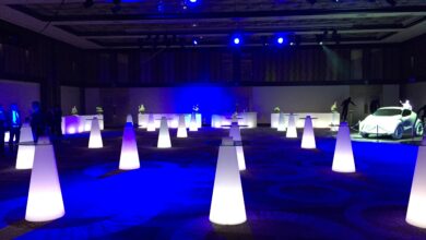 Modern and elegant event furniture rental setup by IROCO in Hong Kong.